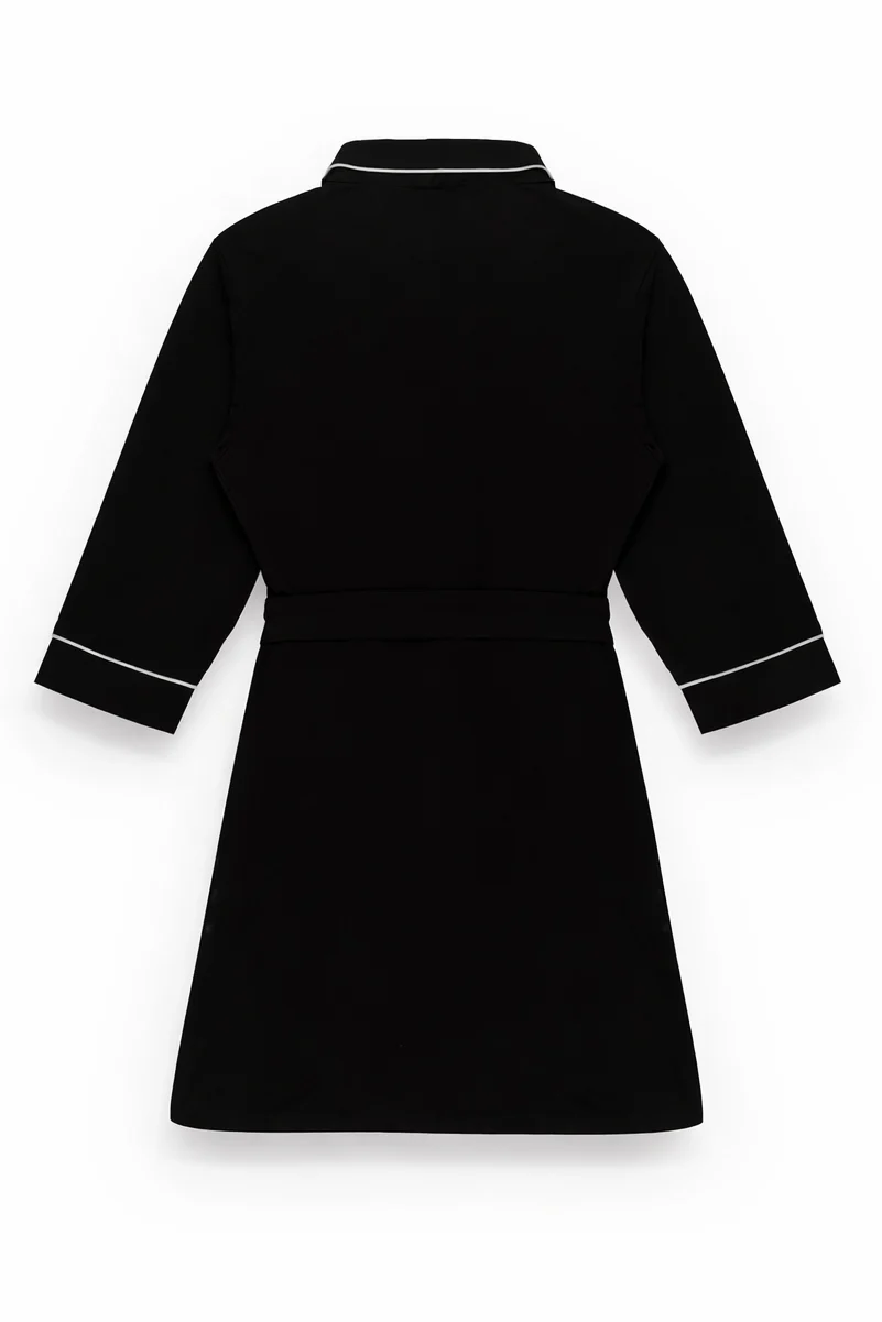 Piped-Trim Modal Robe - Image 13