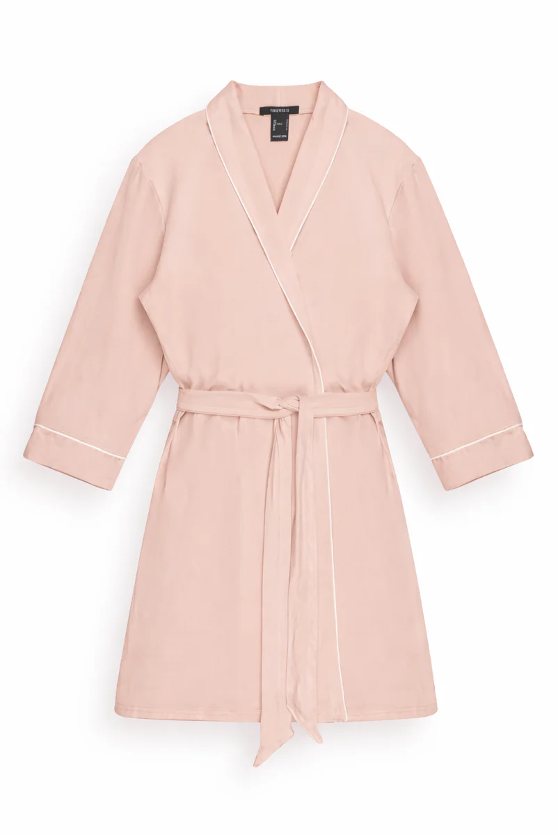 Piped-Trim Modal Robe - Image 4