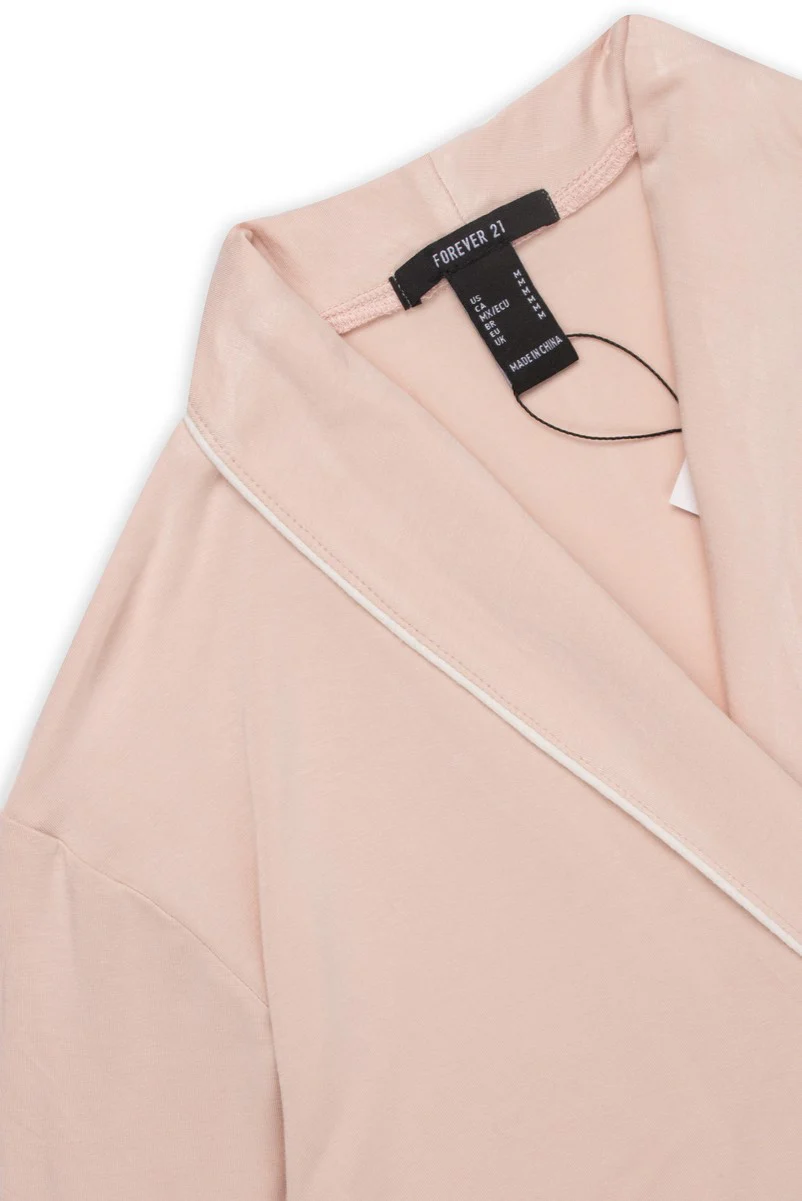 Piped-Trim Modal Robe - Image 6