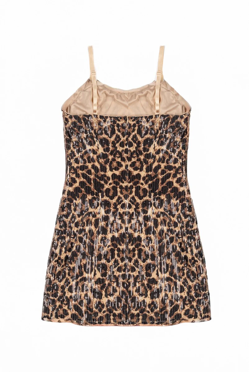 Leopard Print Mini Dress - Image 6