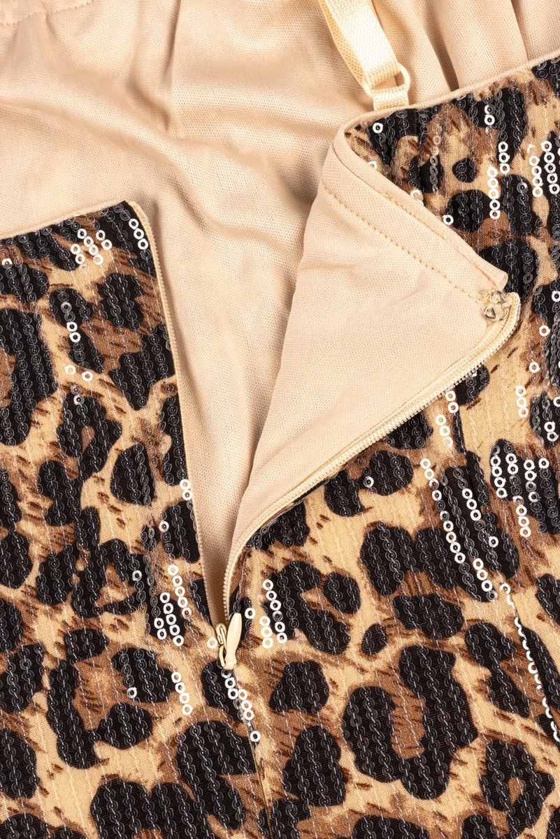 Leopard Print Mini Dress - Image 7