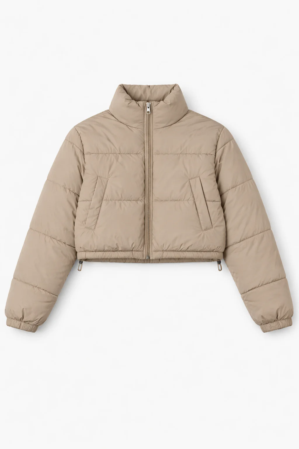 Cropped Quilted Puffer Jacket - Image 6
