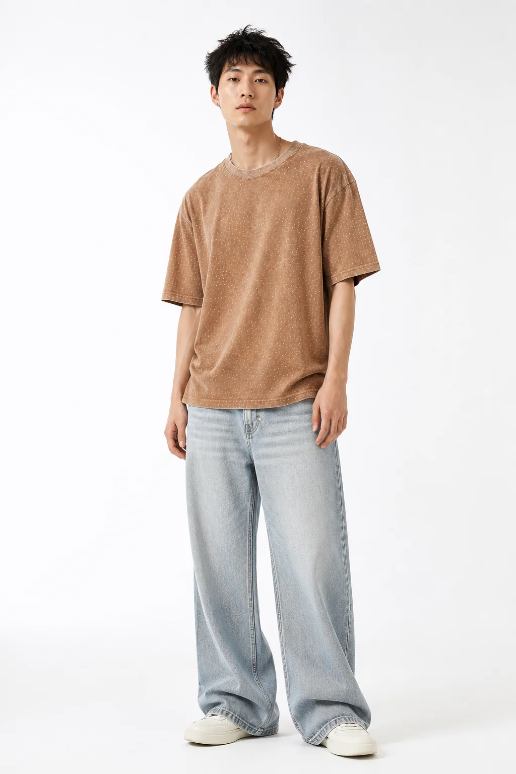 Studded Cotton Crew Tee - Image 4