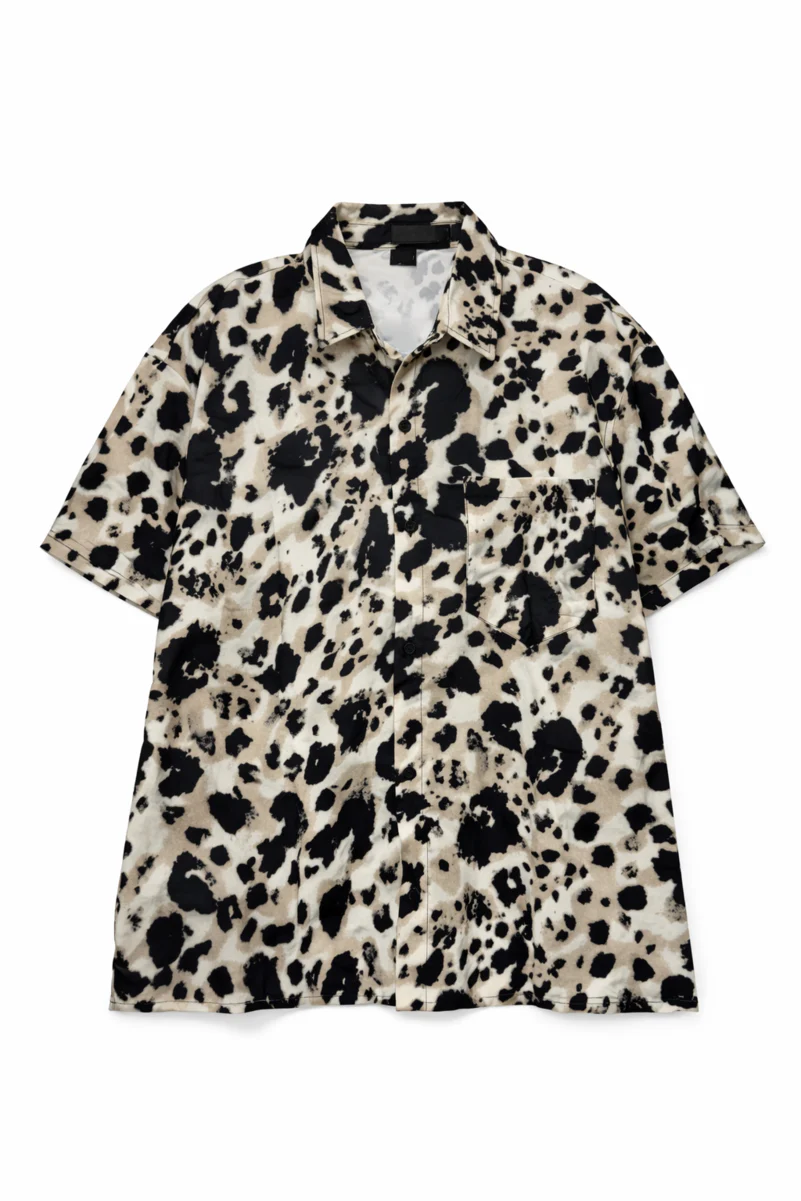 Leopard Print Button-Front Shirt - Image 2