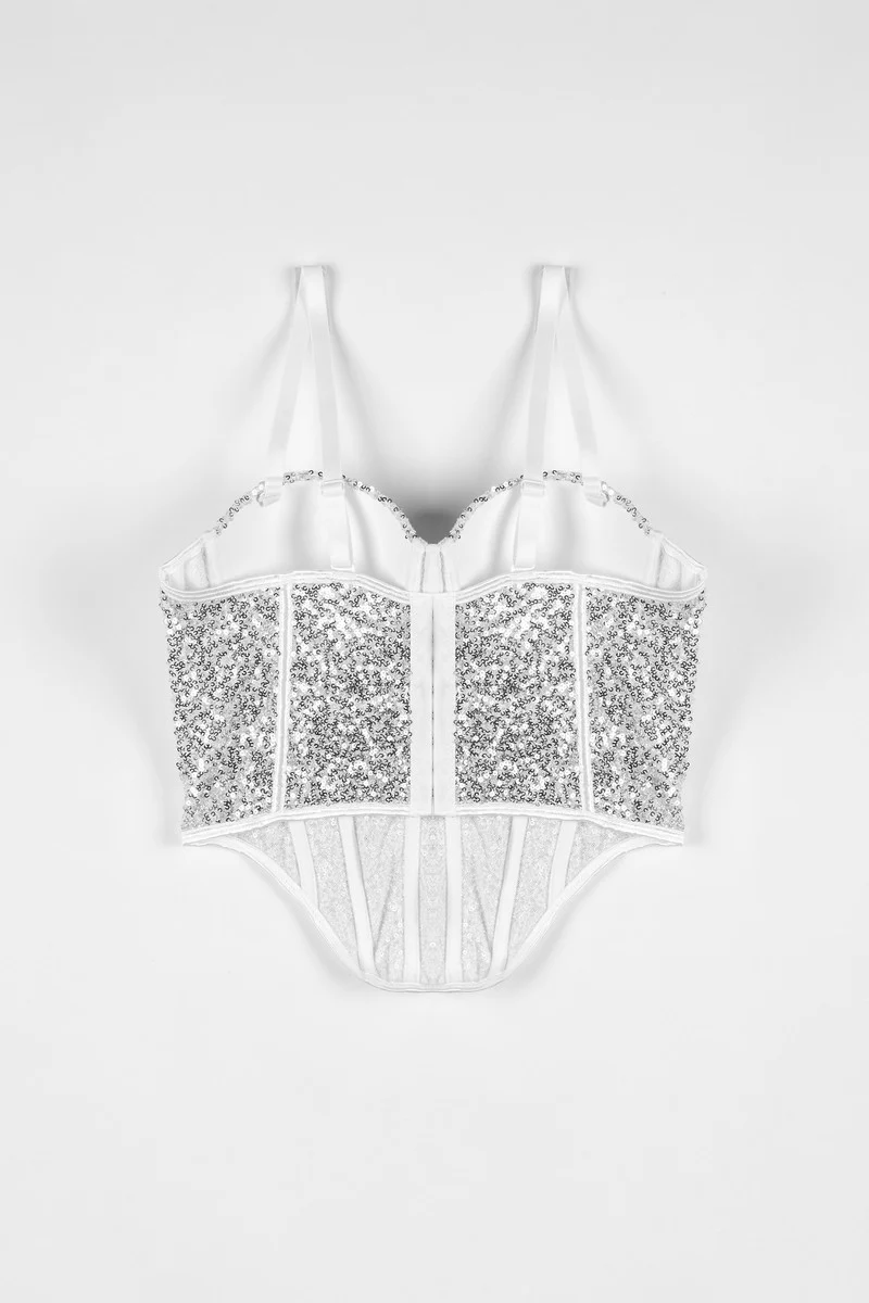 Sequin Bustier Sleeveless Top - Image 10