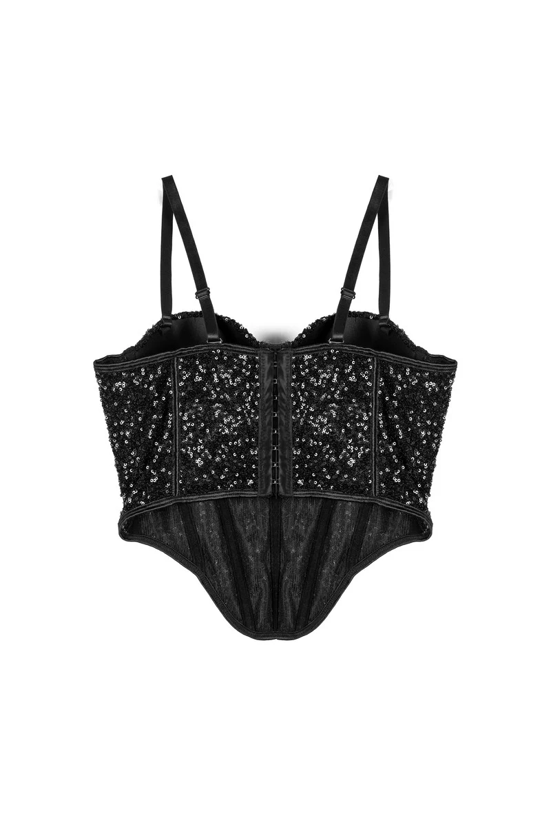 Sequin Bustier Sleeveless Top - Image 5