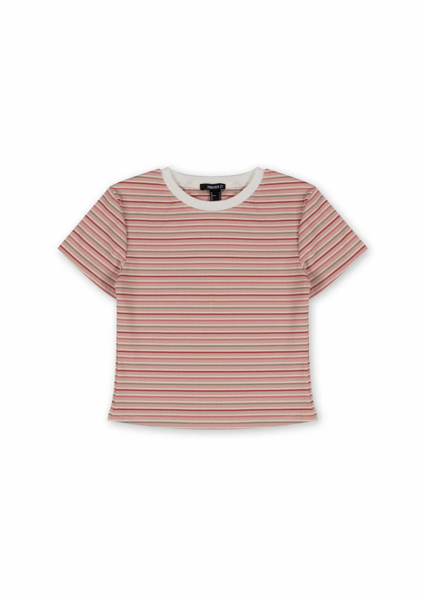 Rib-Knit Striped Baby Tee - Image 2