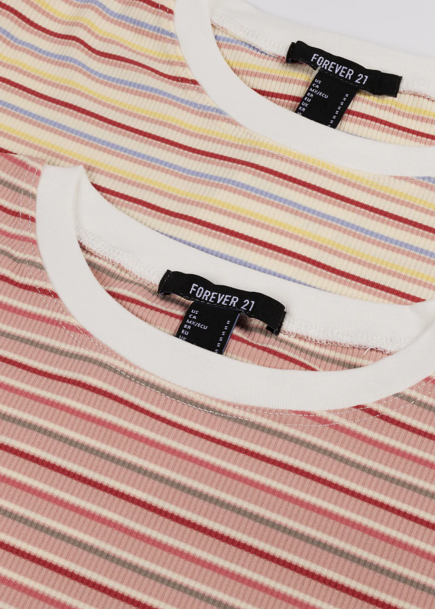 Rib-Knit Striped Baby Tee - Image 4