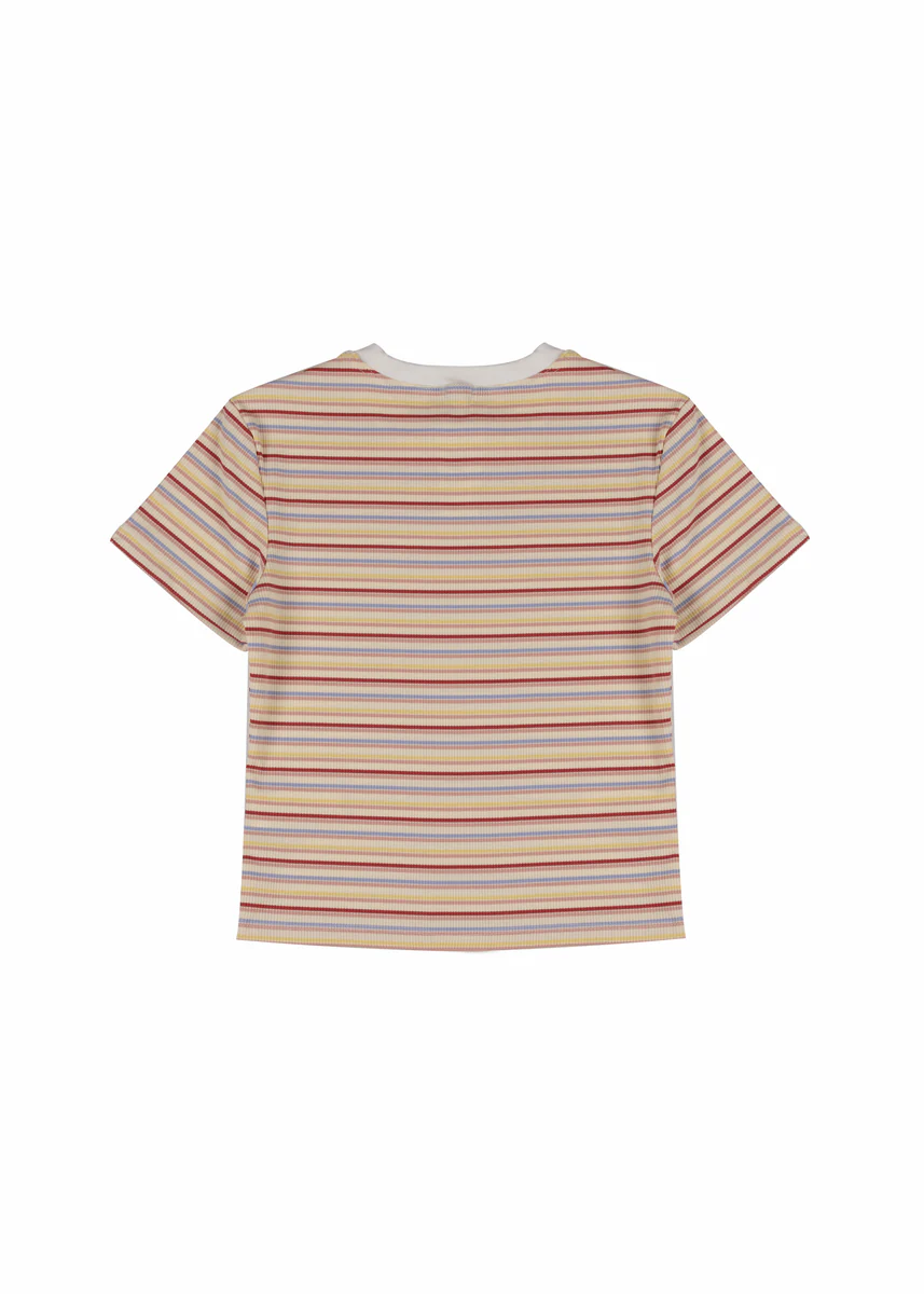 Rib-Knit Striped Baby Tee - Image 6
