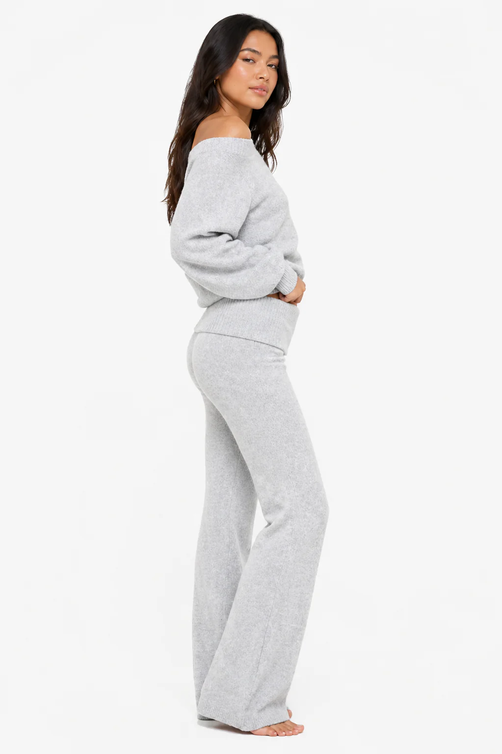 Off-The-Shoulder Top & Flare Pants Set - Image 6