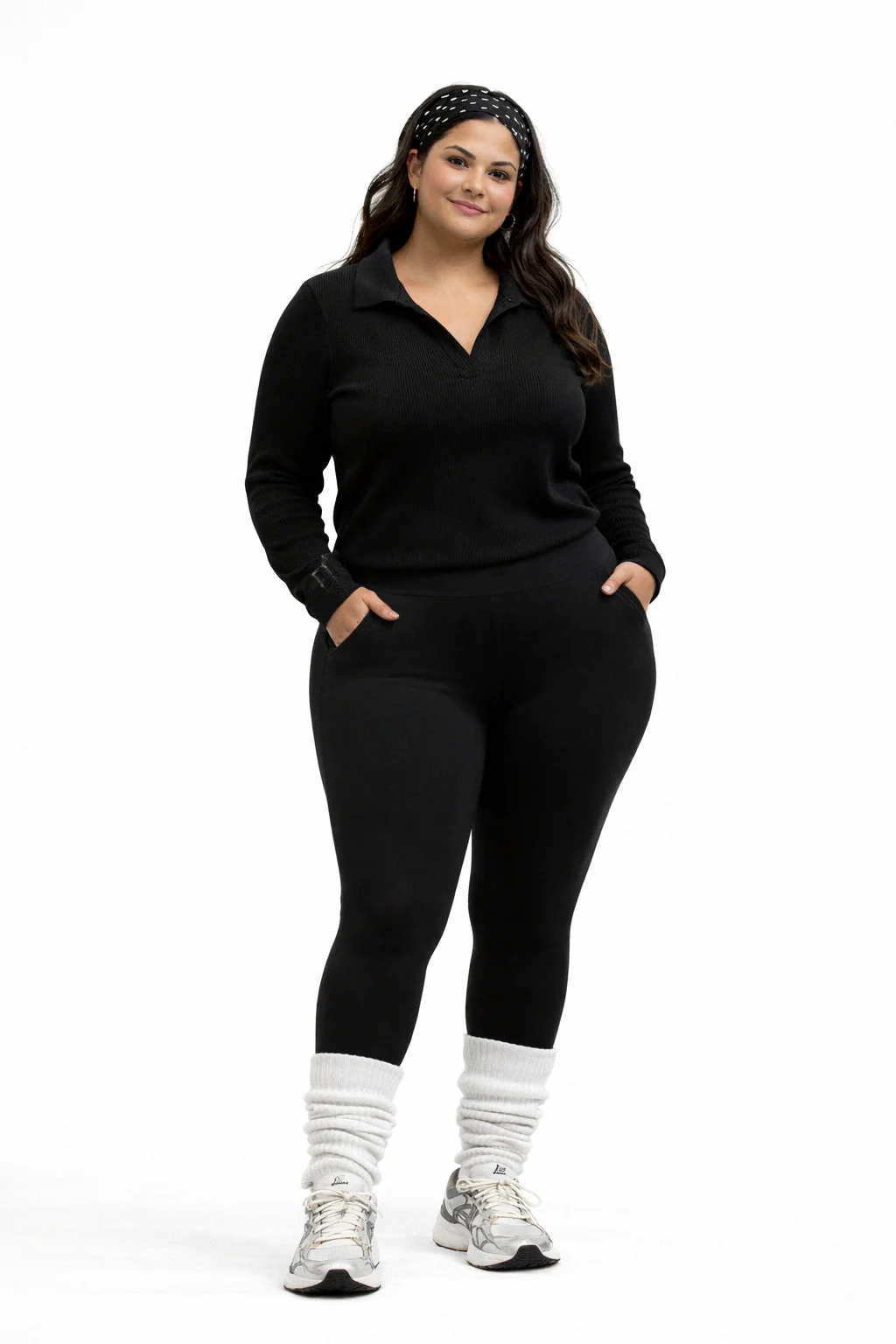 PLUS SIZE SEAMLESS LONG SLEEVE SHIRT - Image 3
