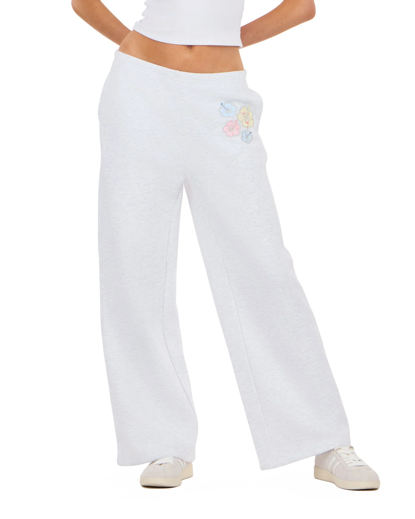 Wide leg floral print sweatpant - Image 5
