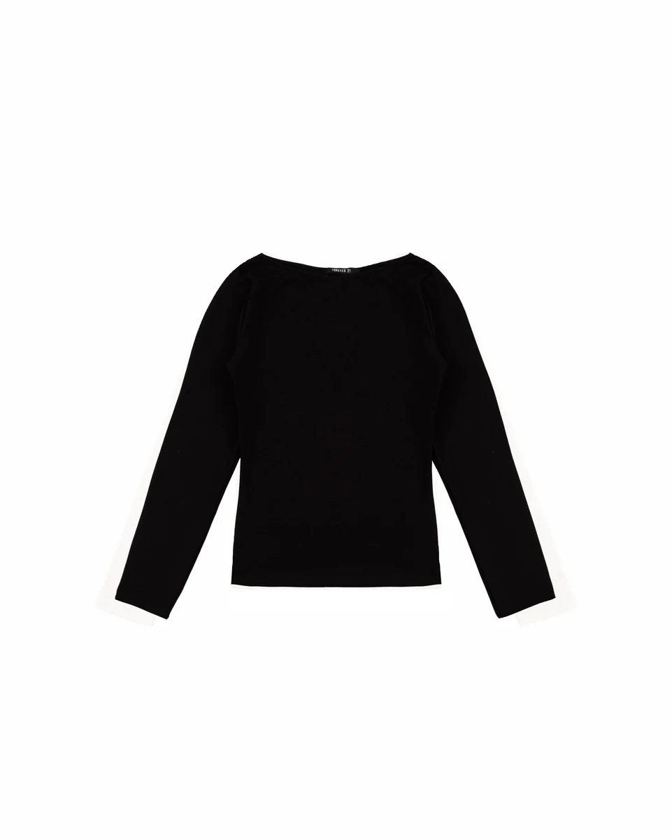 Boat Neck Long-Sleeve Top - Image 10
