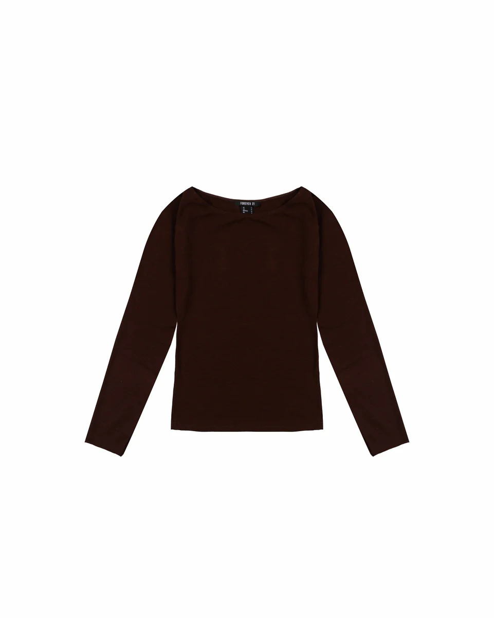 Boat Neck Long-Sleeve Top - Image 16