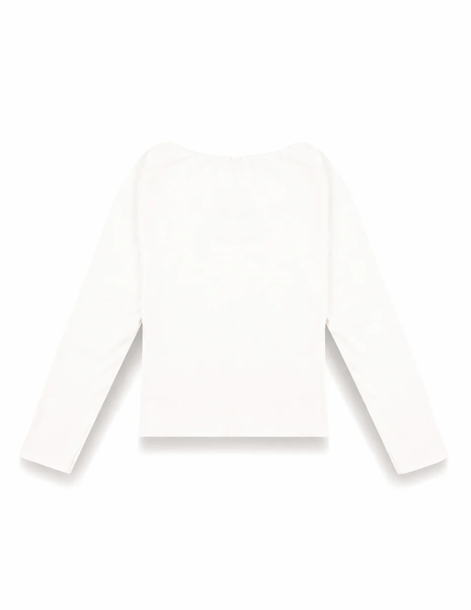 Boat Neck Long-Sleeve Top - Image 5
