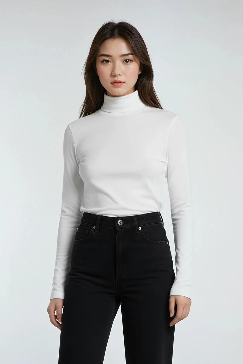 Long-Sleeve Turtleneck Sweater - Image 11