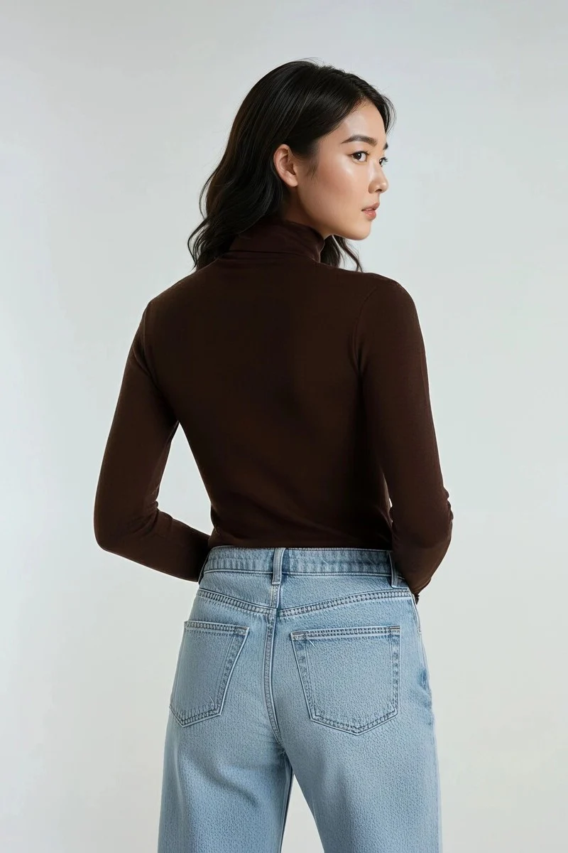Long-Sleeve Turtleneck Sweater - Image 7