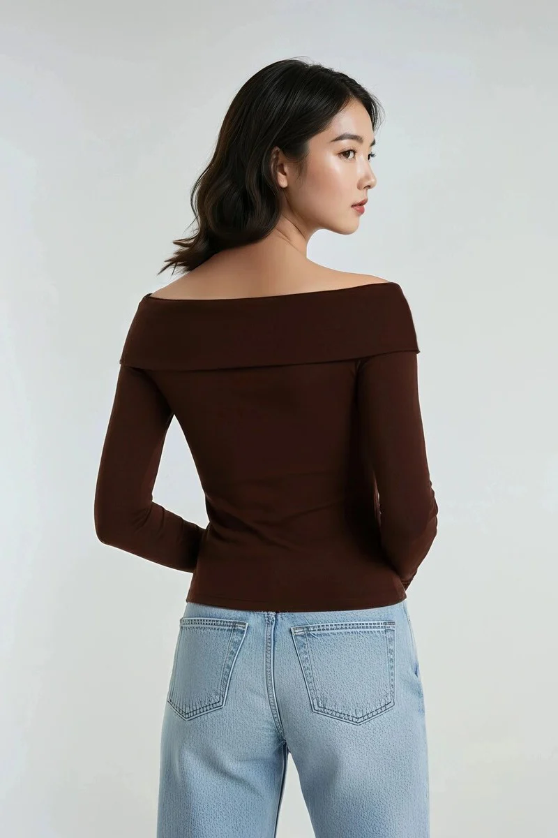 Foldover Off-The-Shoulder Top - Image 10