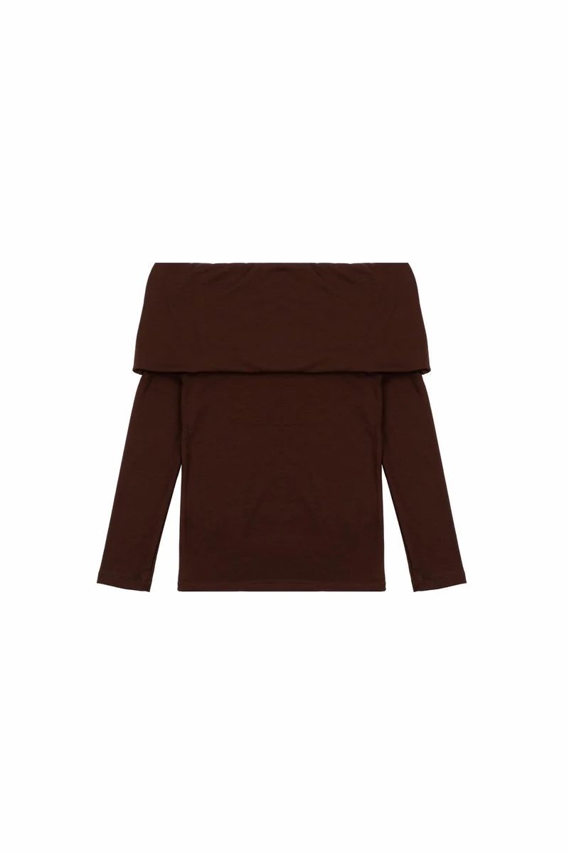 Foldover Off-The-Shoulder Top - Image 12