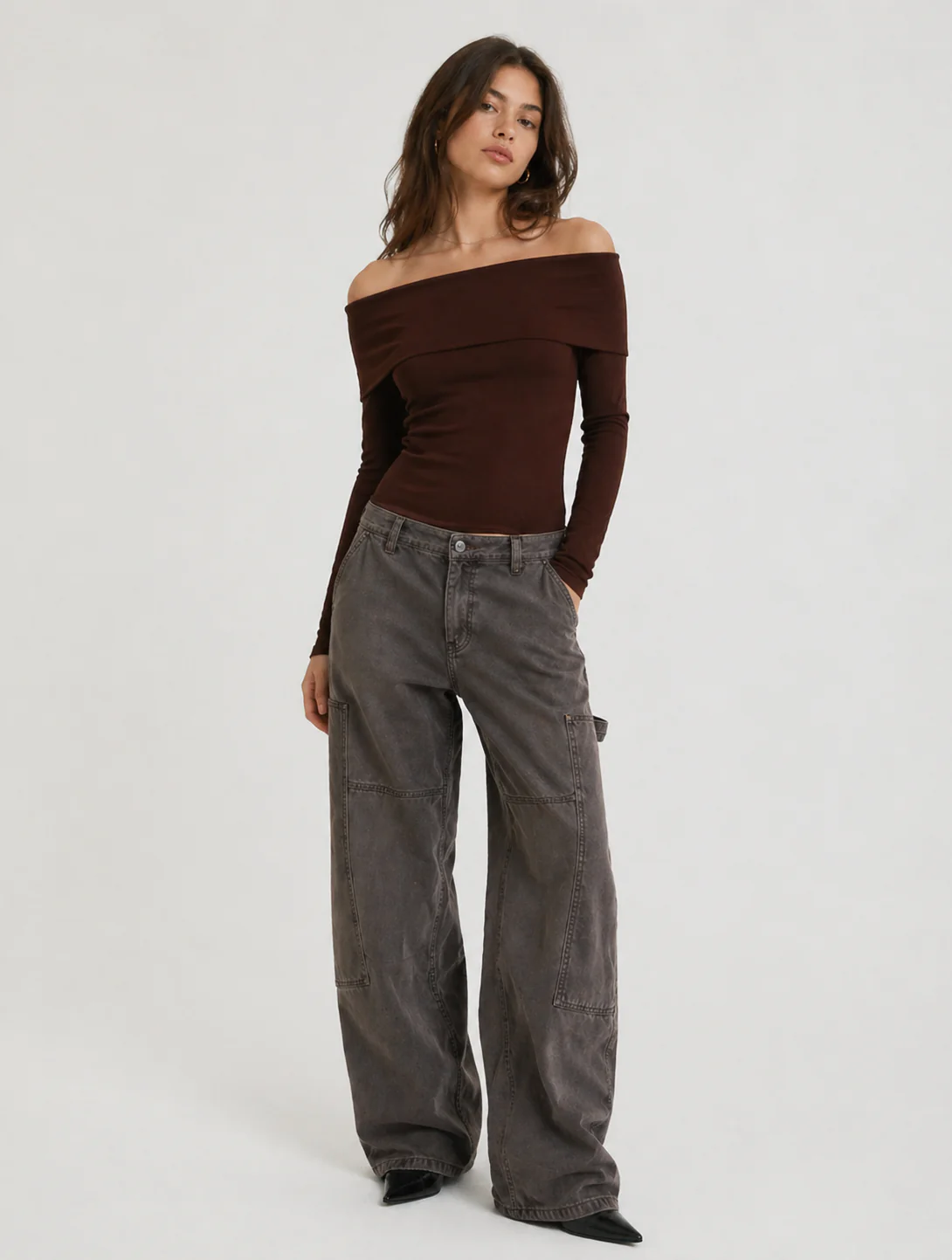 Foldover Off-The-Shoulder Top - Image 8