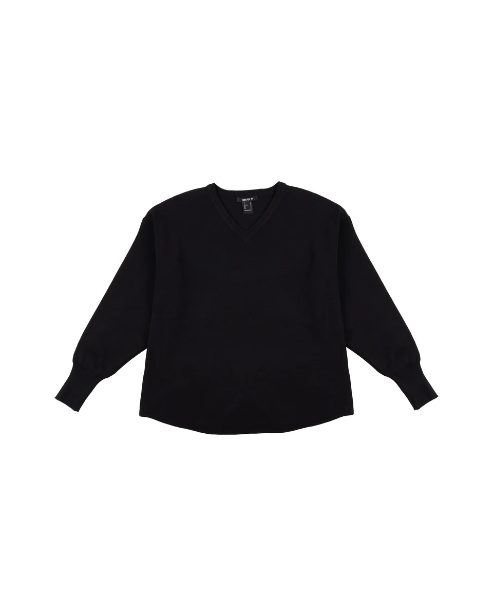 V-Neck Sweater & Wide-Leg Pant Set - Image 5