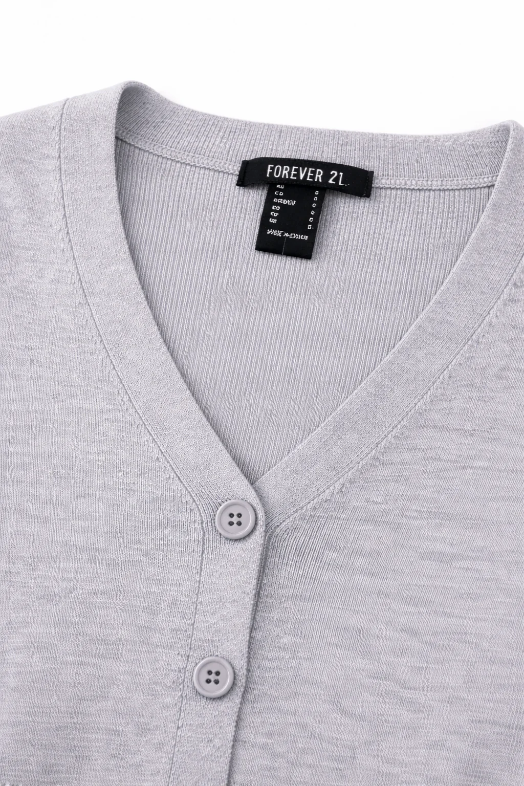 CROPPED KNIT BUTTON-FRONT CARDIGAN - Image 3