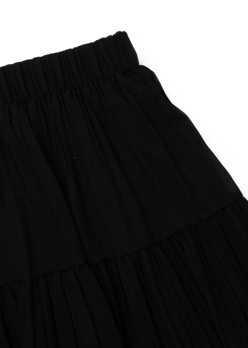 Chiffon Tiered Maxi Skirt - Image 14