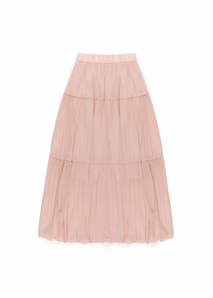 Chiffon Tiered Maxi Skirt - Image 3