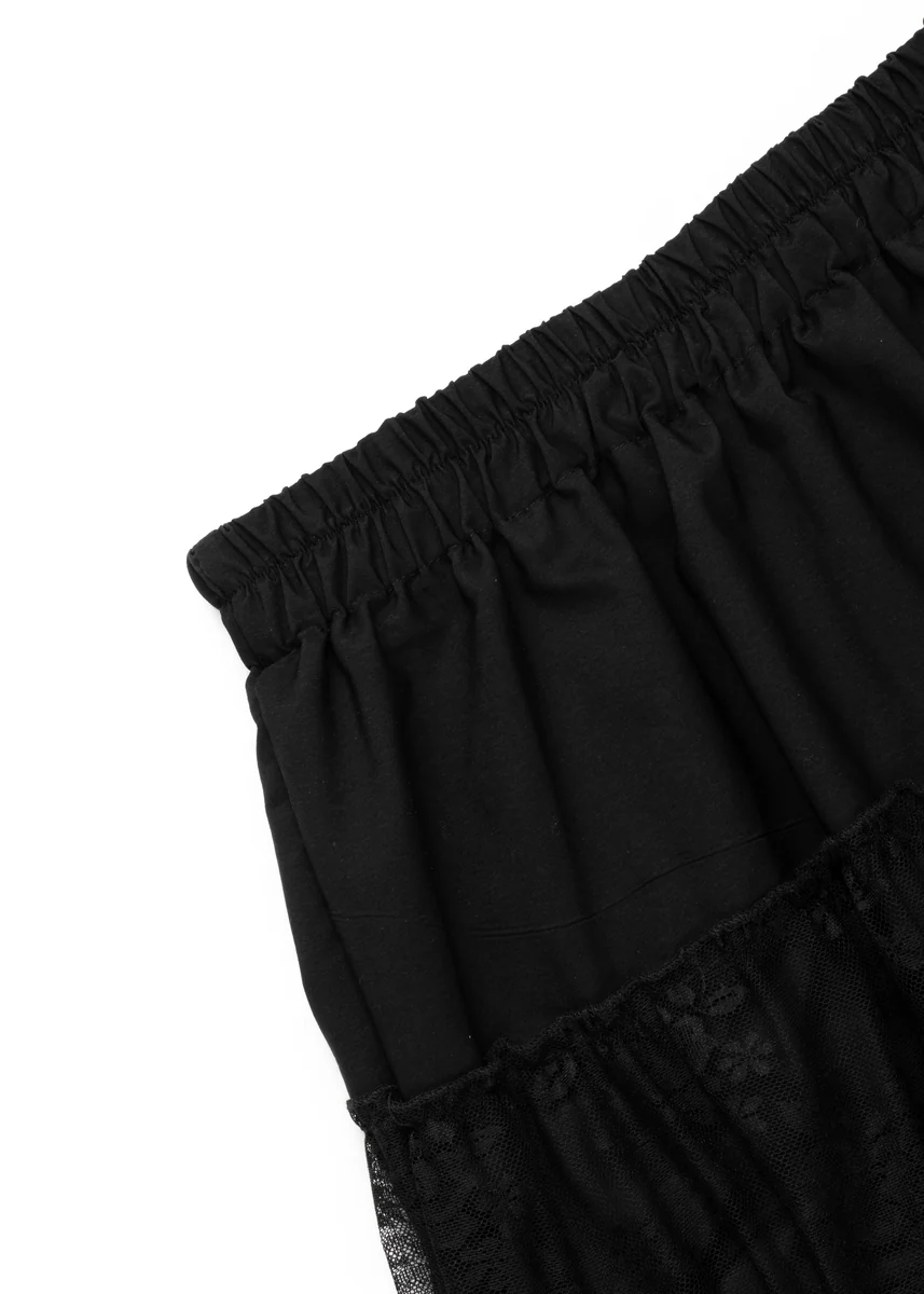 Tiered Lace Maxi Skirt - Image 3