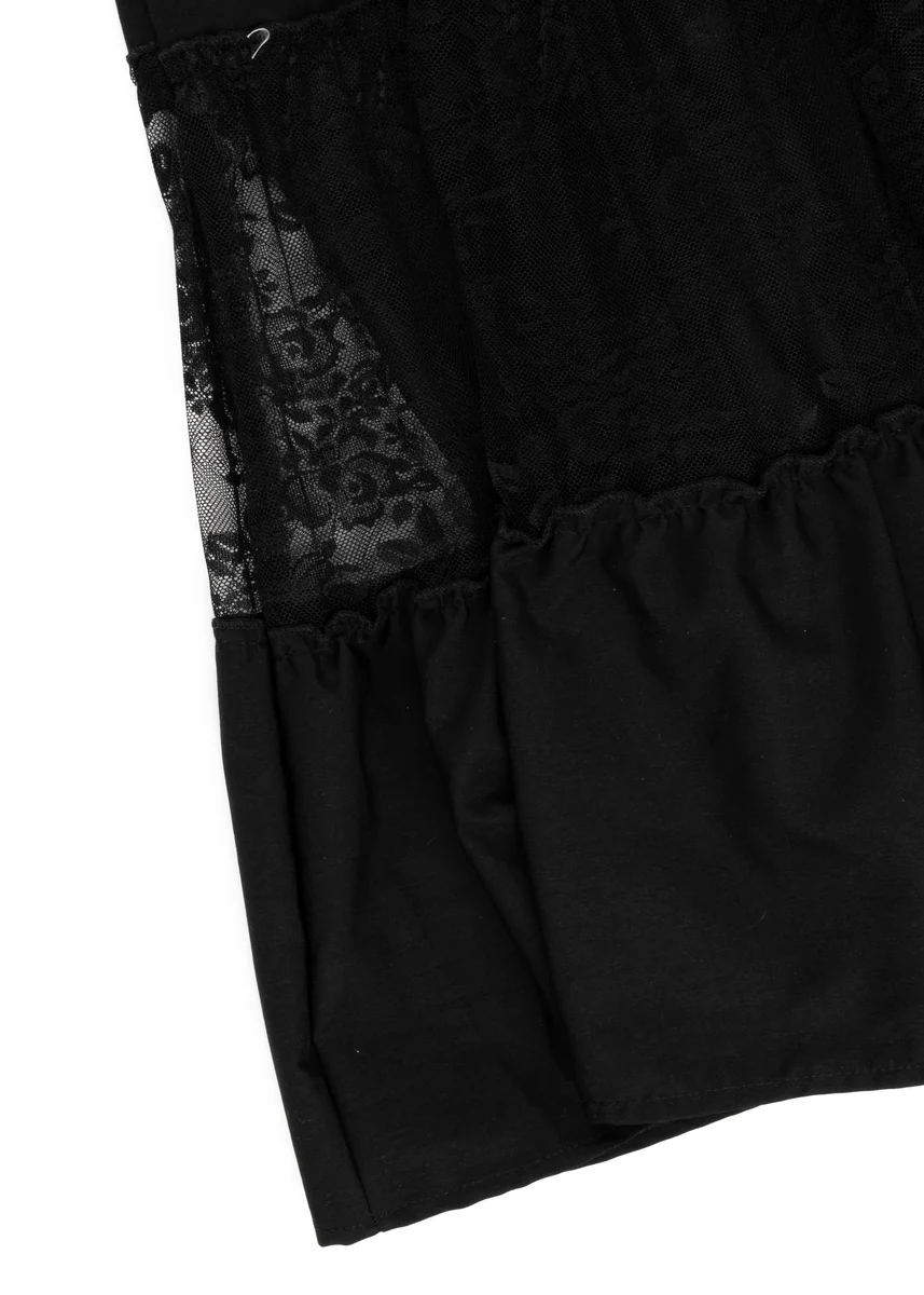 Tiered Lace Maxi Skirt - Image 5