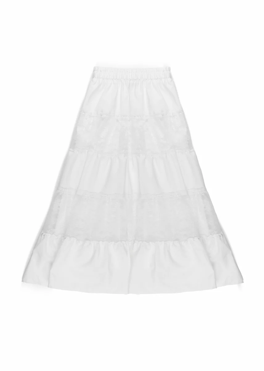 Tiered Lace Maxi Skirt - Image 7