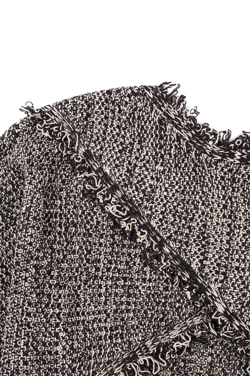 Fringe-Trim Open-Back Bolero Sweater - Image 6