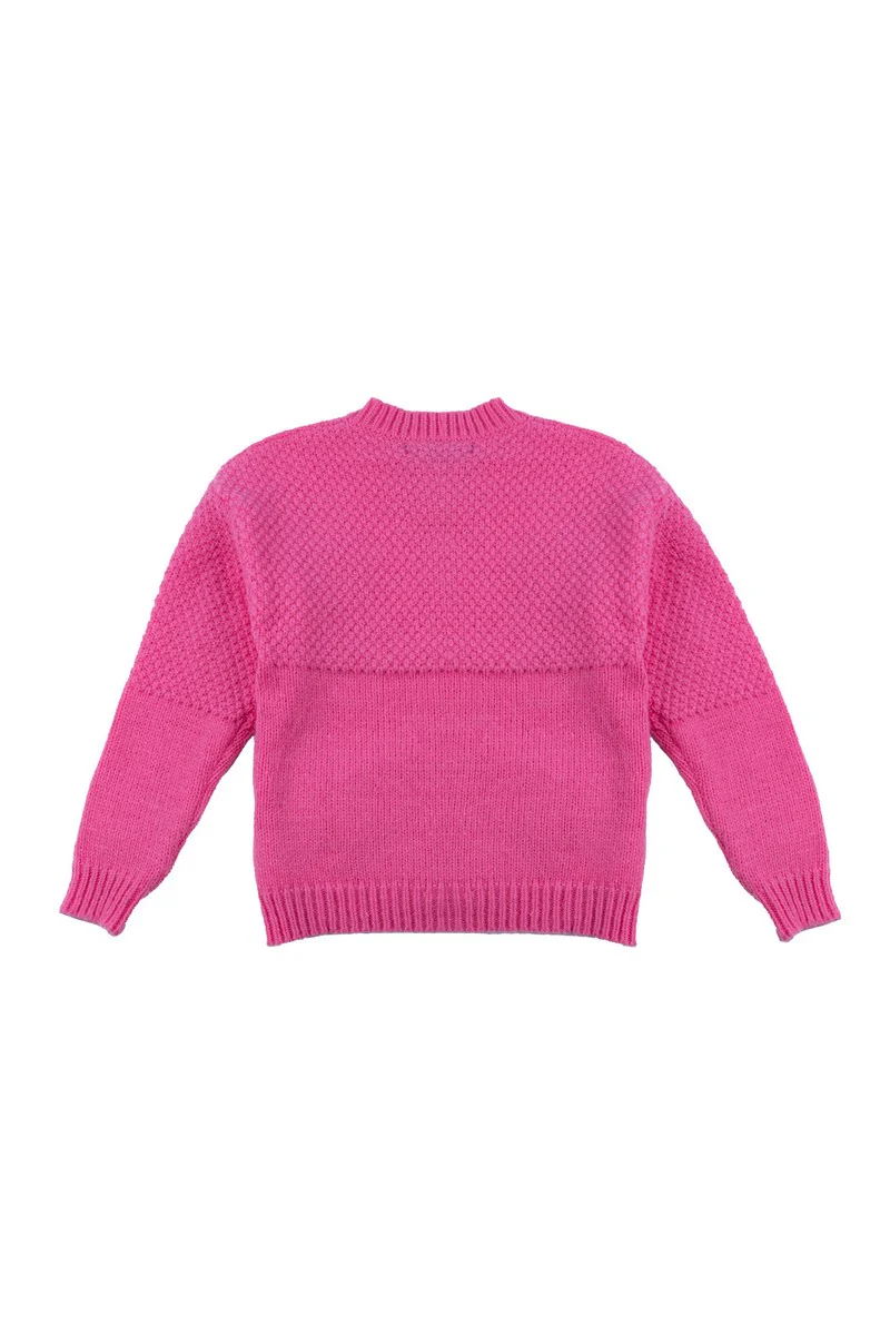 Floral Appliqué Knit Cardigan Sweater - Image 5