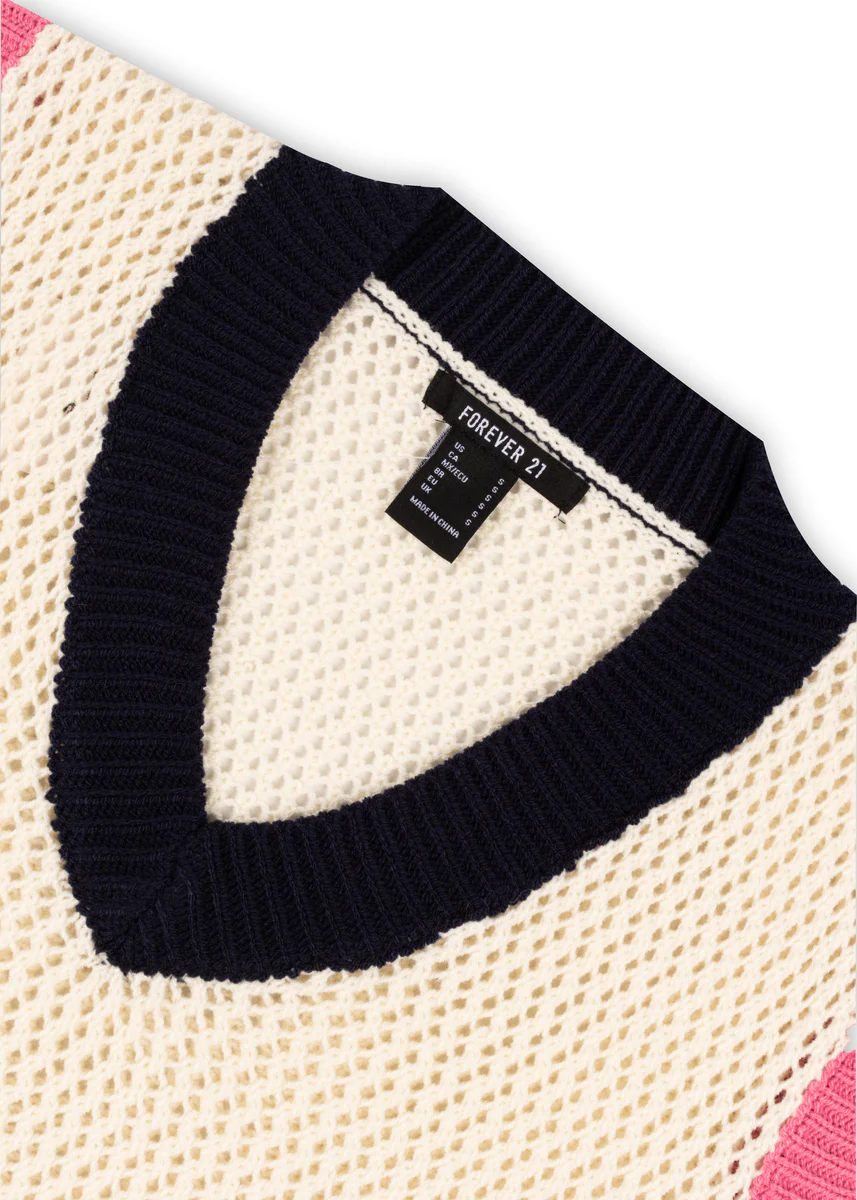 Colorblock V-Neck Sweater Vest - Image 5