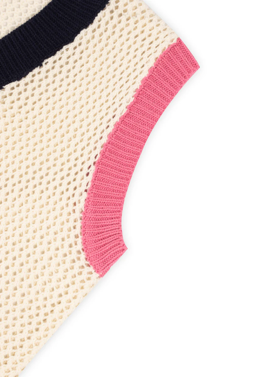 Colorblock V-Neck Sweater Vest - Image 6