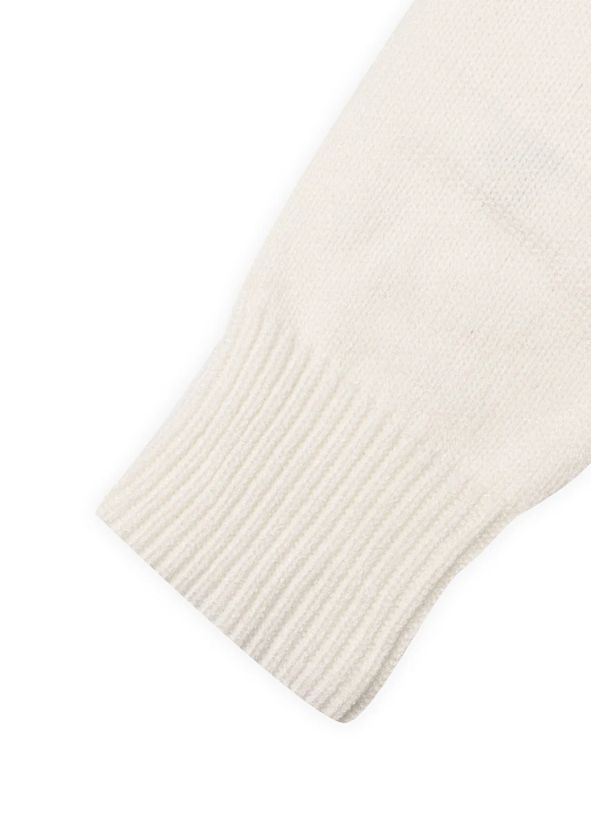 Velvet Bow Open-Front Knit Sweater - Image 12