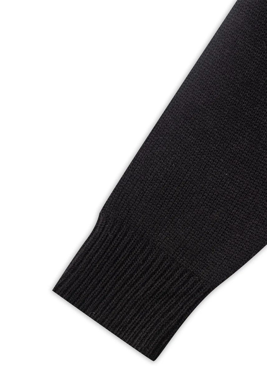 Velvet Bow Open-Front Knit Sweater - Image 6