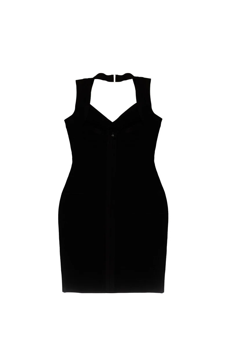 Halter Bandage Bodycon Mini Dress - Image 4