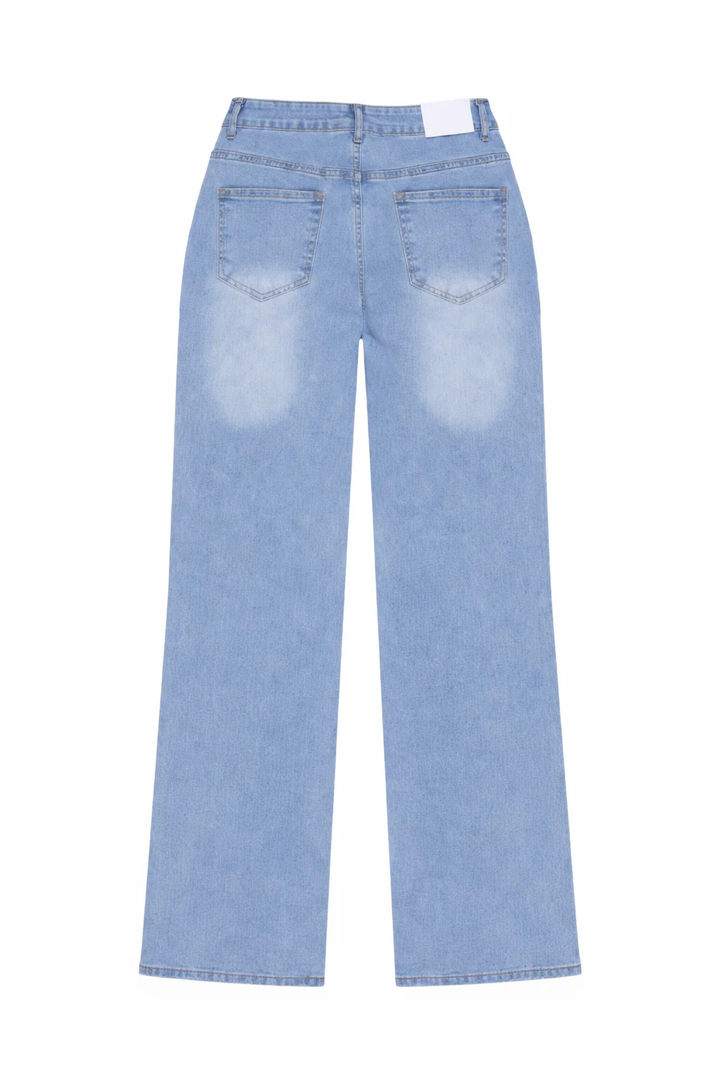 Straight Leg Jeans with Butterfly and Rhinestone Details - Image 6