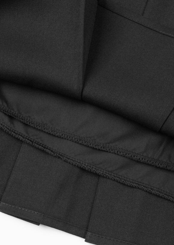 PLEATED MINI SKIRT WITH BUILT IN SHORT - Image 6