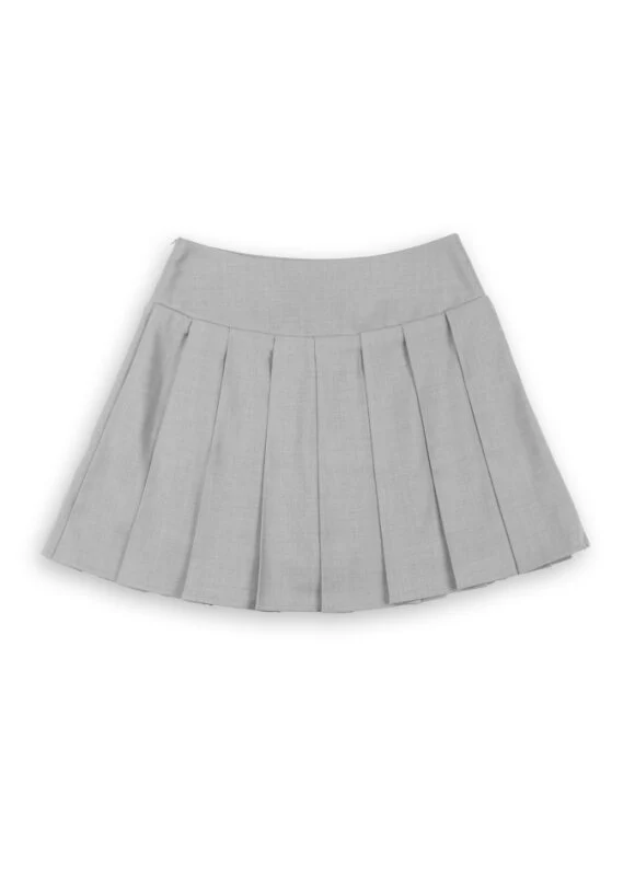 PLEATED MINI SKIRT WITH BUILT IN SHORT - Image 9