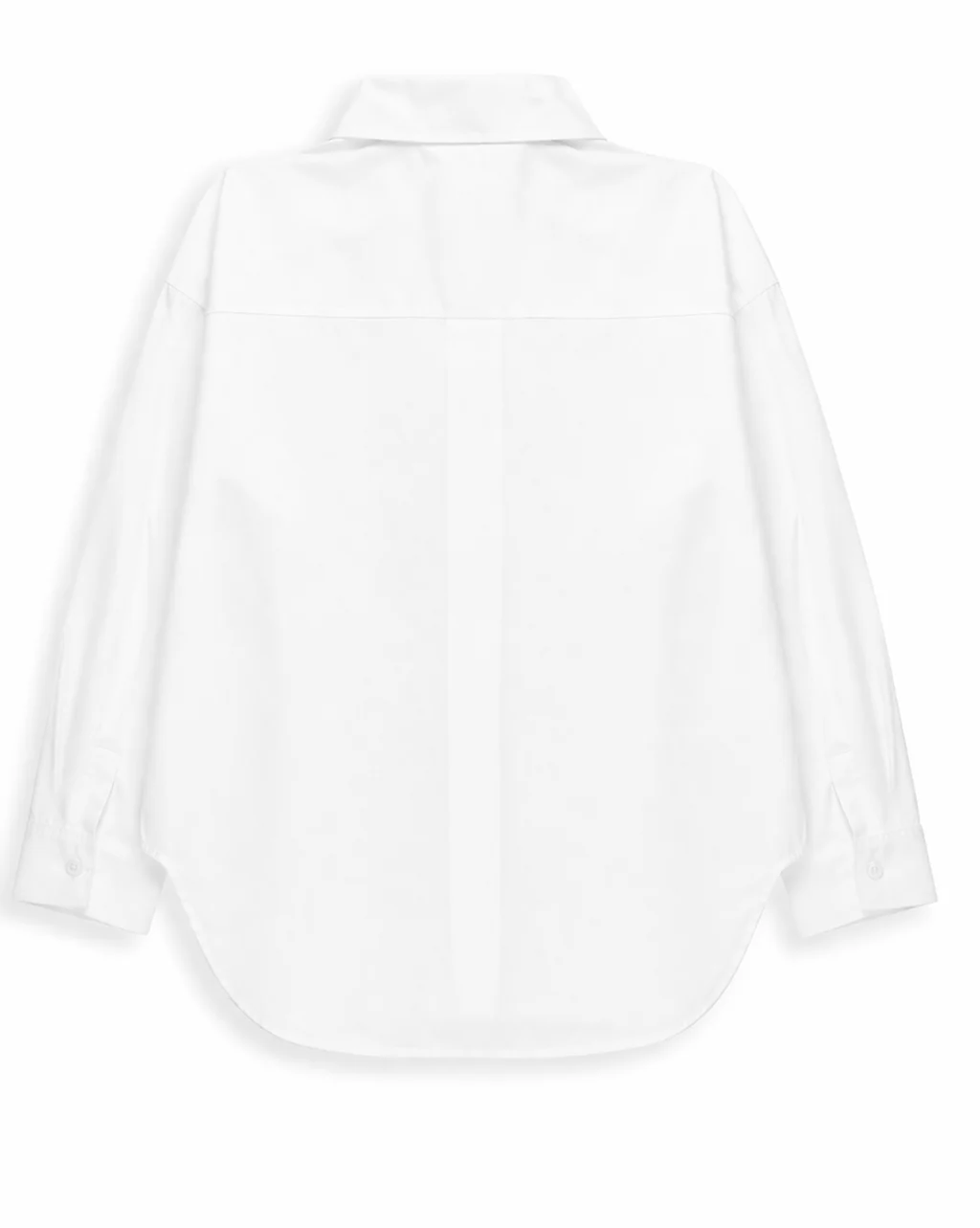 LONG SLEEVE OVERSIZED POPLIN TOP - Image 6