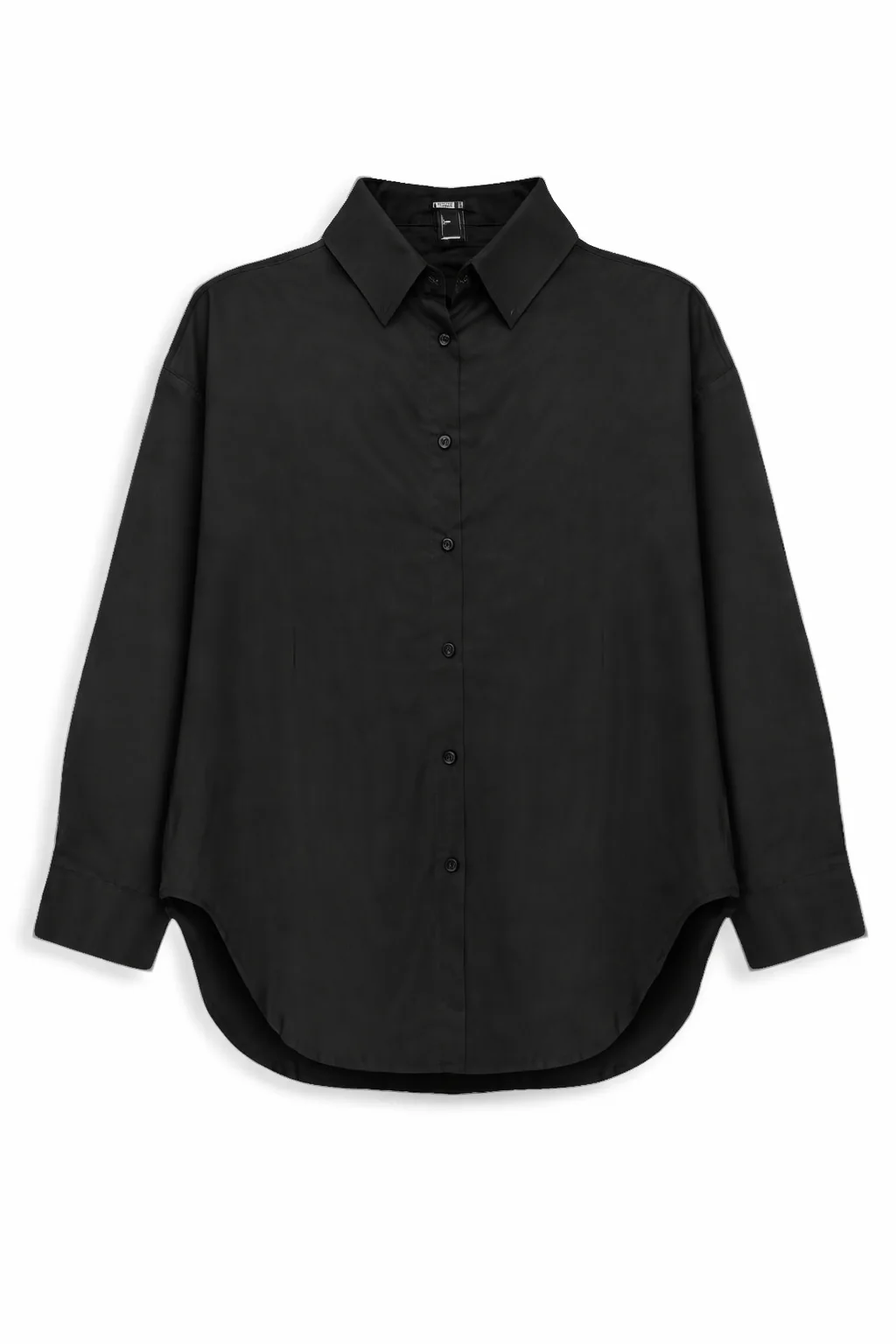 LONG SLEEVE OVERSIZED POPLIN TOP - Image 9