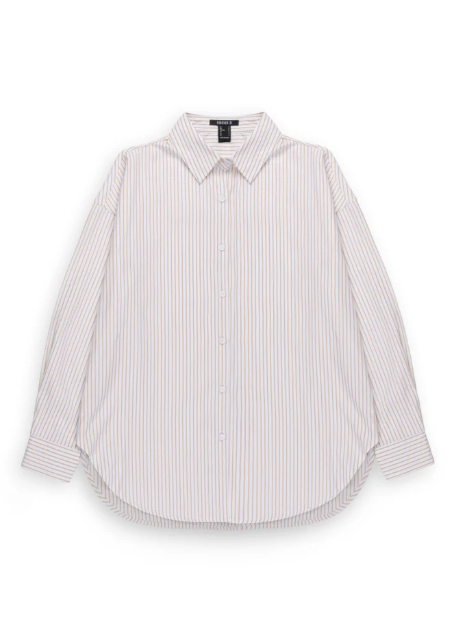 STRIPED LONG SLEEVE SHIRT AND WIDE LEG PANT SET - Image 4