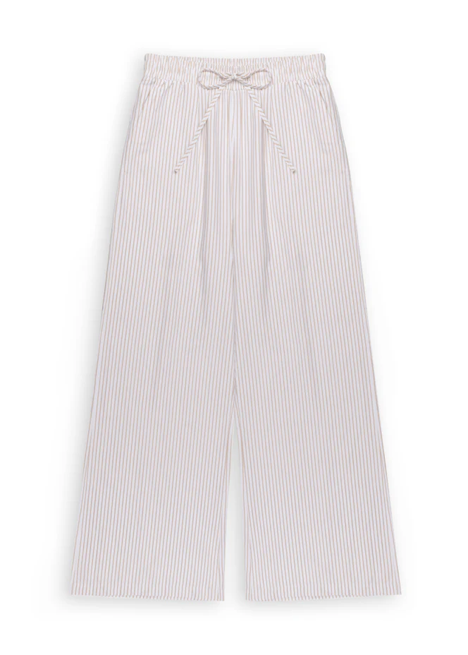 STRIPED LONG SLEEVE SHIRT AND WIDE LEG PANT SET - Image 7