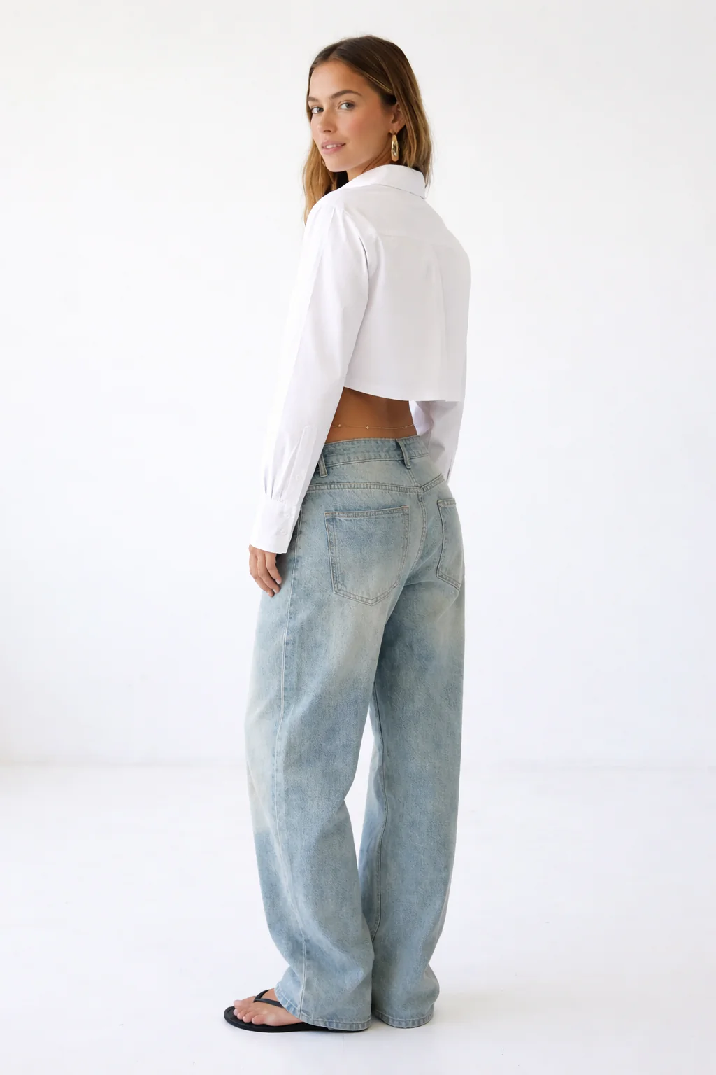 CROPPED BUTTON UP TOP - Image 2