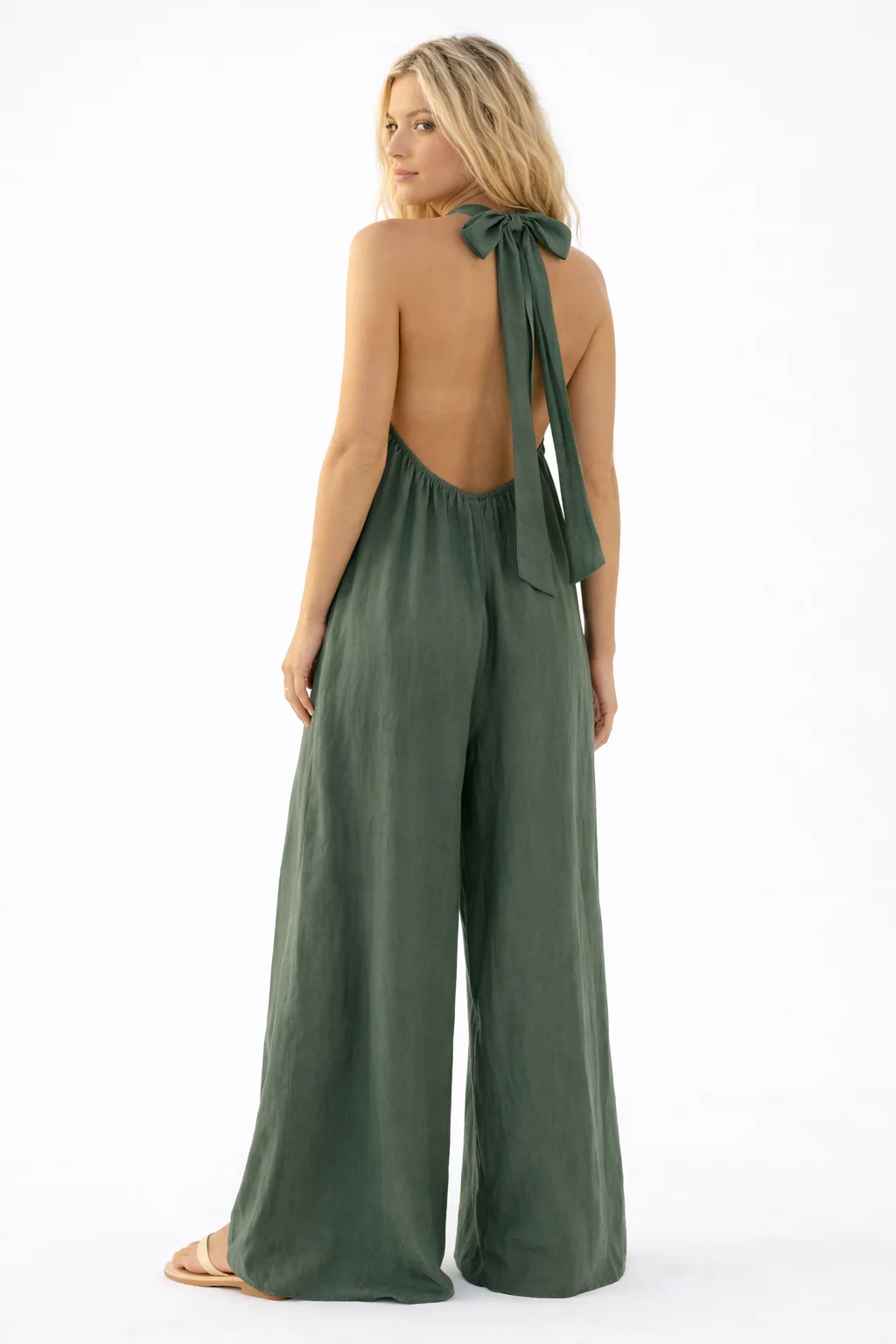 ULTRA WIDE LEG JUMPSUIT WITH POCKETS - Image 6