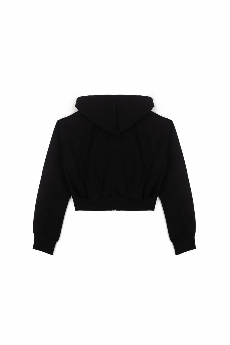 Cropped Embellished Hoodie - Image 11