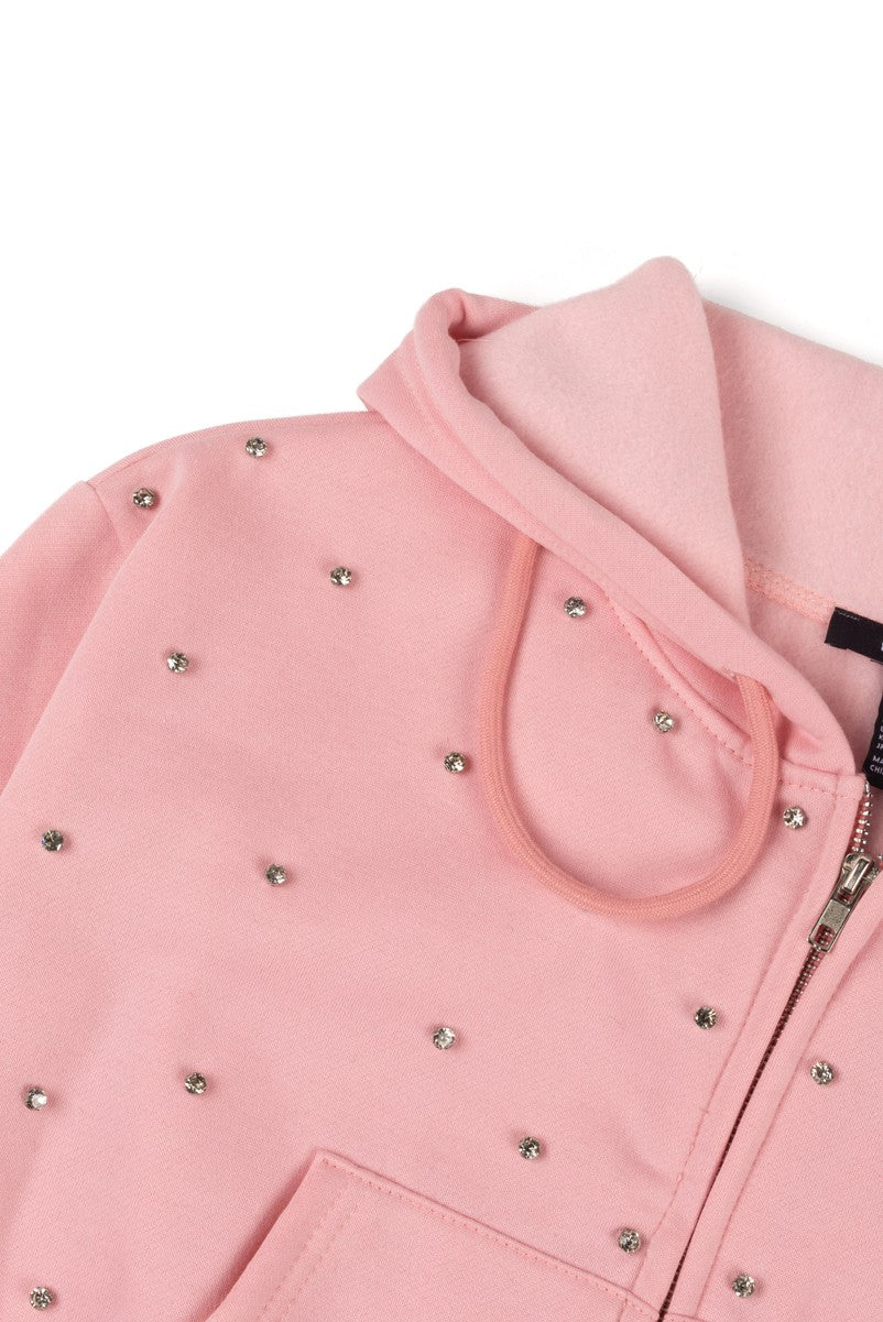 Cropped Embellished Hoodie - Image 7