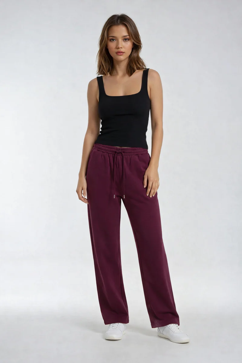 Drawstring Relaxed Fit Pants - Image 13